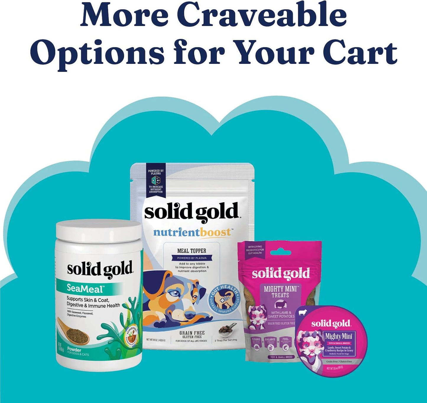 Small Bites Dry Dog Food for Toy and Small Breeds – Real Beef, Grain-Free, Gluten-Free, High Fiber Kibble with Probiotics for Gut Health and Digestion Support – Suitable for Dogs of All Ages – 4LB