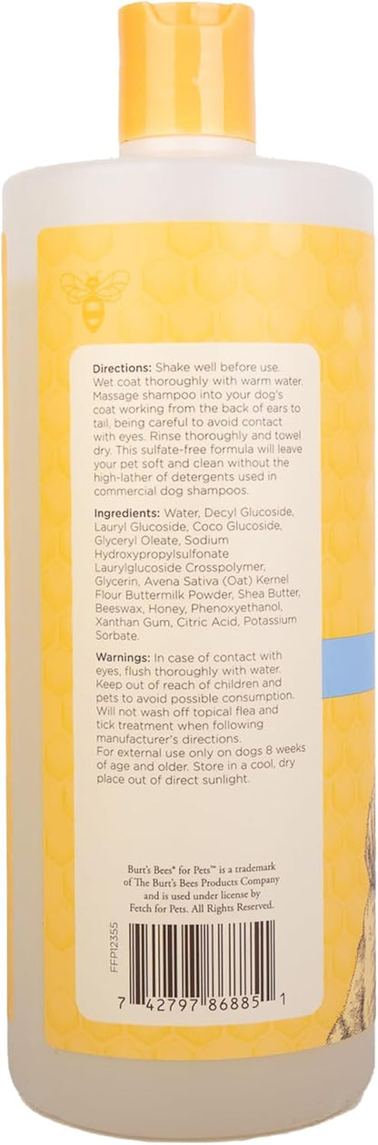 Tearless Puppy Shampoo with Buttermilk, 95% Natural Ingredients, Gentle Tear-Free Formula for Puppies, 32 Oz