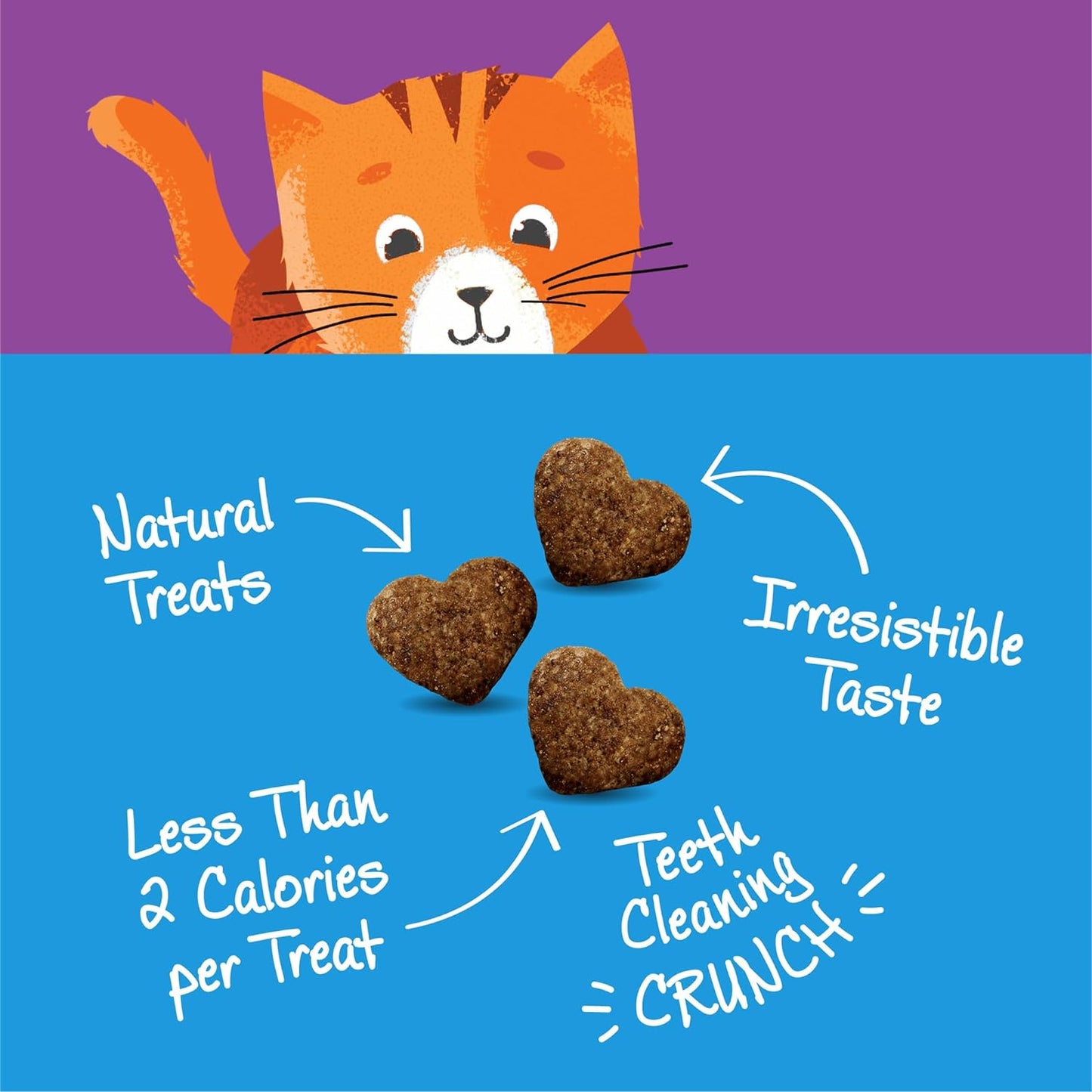 Kittles Crunchy Grain-Free Cat Treats, Tuna & Cranberries Recipe, Suitable for All Life Stages, 6 oz
