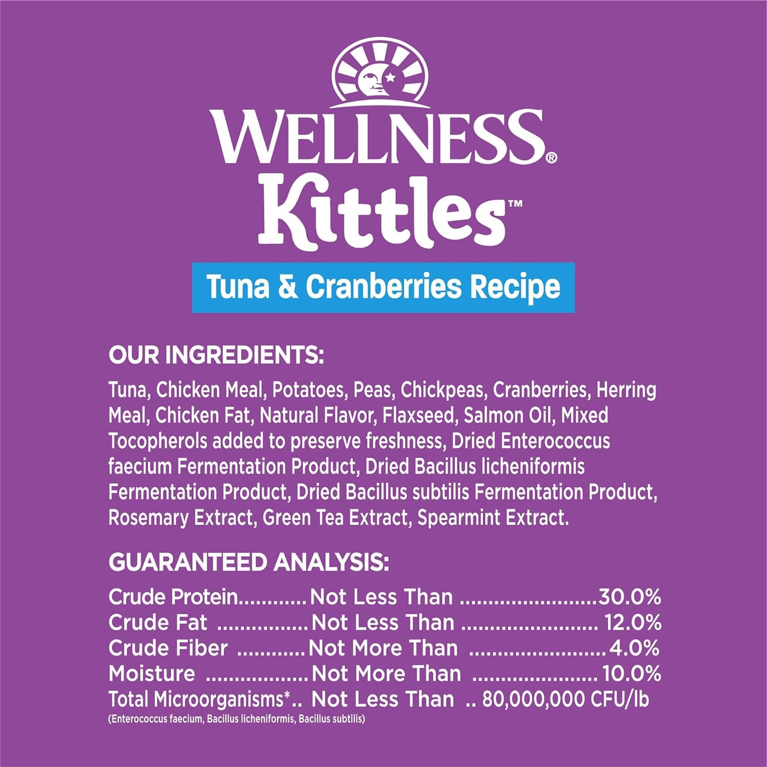 Kittles Crunchy Grain-Free Cat Treats, Tuna & Cranberries Recipe, Suitable for All Life Stages, 6 oz