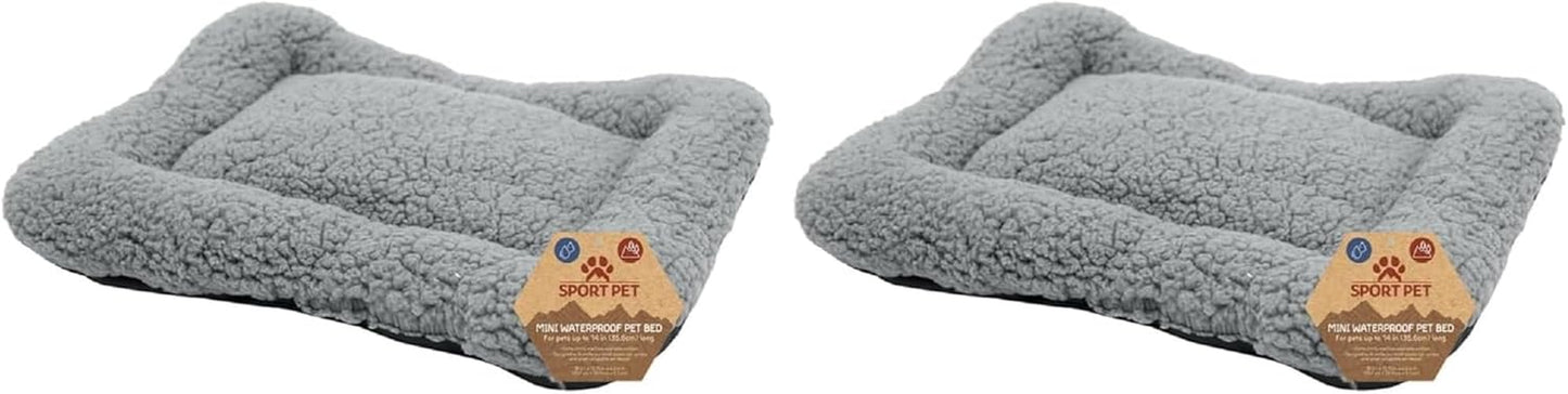 Sport Pet Designs Collapsible Travel Cat Carrier with Front Door Access and Waterproof Bed