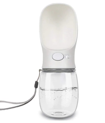 Luxe Portable Pet Water Bottle with Smart Drinking Bowl – Spill-Free Hydration for Dogs & Cats (350–550 ml)