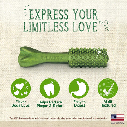 Nutri Dent Natural Dog Dental Treats - Teeth Cleaning and Breath Freshener for Medium Dogs - Fresh Breath Flavor (40 Count)