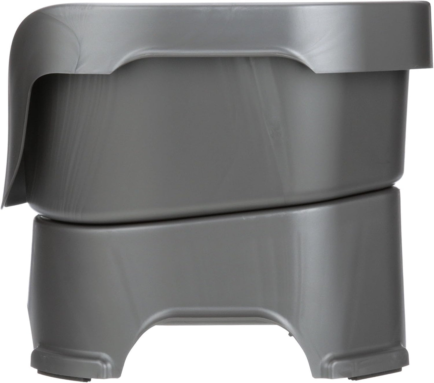 Neater Feeder Deluxe Mess Proof Dog Bowls Elevated for Medium Dogs 19-40 Lbs, Made in USA, No Spill Raised Dog Food Bowl Stand Feeding Station, Food and Water Bowl Set, Grey